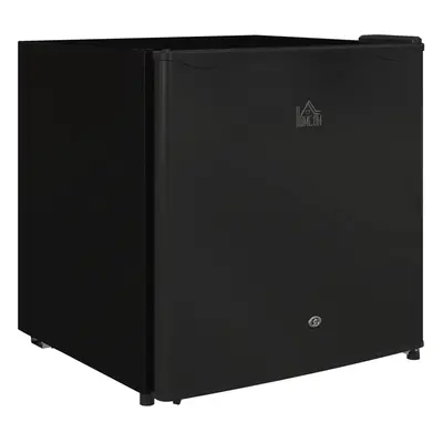 HOMCOM 46L Counter Top Fridge Mini Fridge with Lock Chiller Box Black