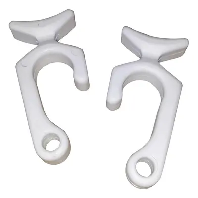 Taylor Made Products Rail Mount Boat Fender Line Clip (Pair) White