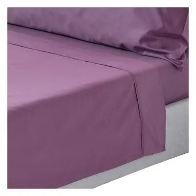 (Super-King, Grape) Egyptian Cotton Flat Sheet Thread Count Bed Sheet