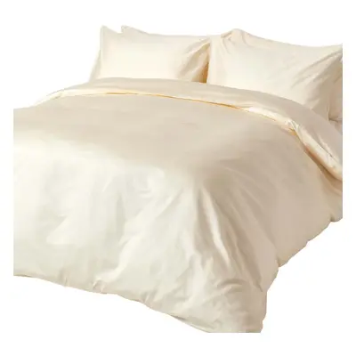 (King, Cream) Duvet Cover with Pillowcase Thread Count