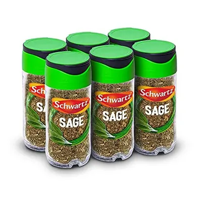 Schwartz Sage G Jar, Pack of 6, Minty, Musky & Floral Essential, Bring Out the Flavour of Pork, 