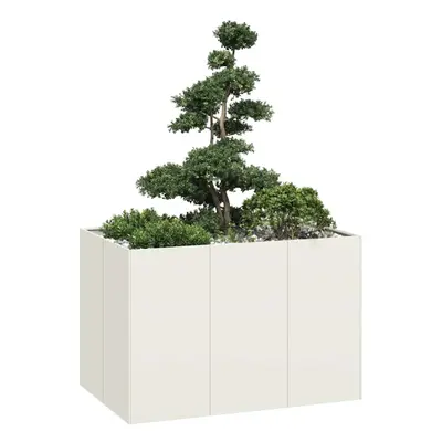 vidaXL Planter White 120x80x80 cm Steel