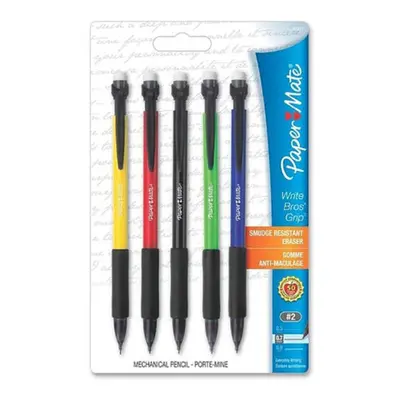 Papermate Grip Mechanical Pencil 0.7mm 5pcs