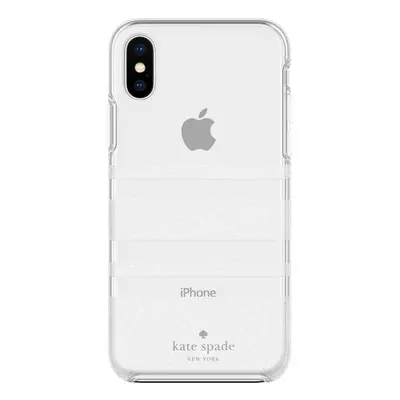 kate spade new york Charlotte Stripe Case for iPhone Xs Max - White Gl