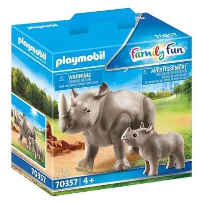 Playmobil Family Fun Rhino with Calf