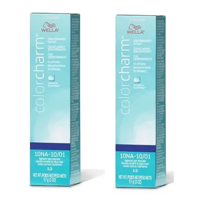 (10NA â pack of 2) Wella Color Charm 10NA Lightest Ash Blonde Demi â Permanent Haircolor