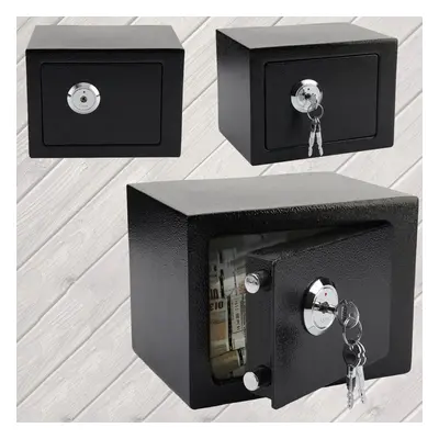 BLACK KEY SMALL FIREPROOF DIGITAL SAFE SECURITY HOME OFFICE MONEY