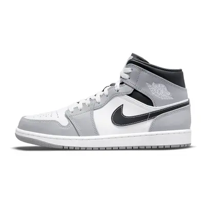 (UK6.5/EUR40.5/25.5CM) Nike Air Jordan Mid Light Smoke Grey Men's Shoes Trainers