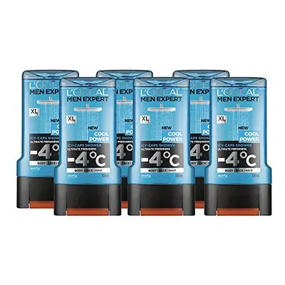 L'OrÃ©al Men Expert Cool Power Shower Gel for Men ml Pack of 6, Bulk Buy