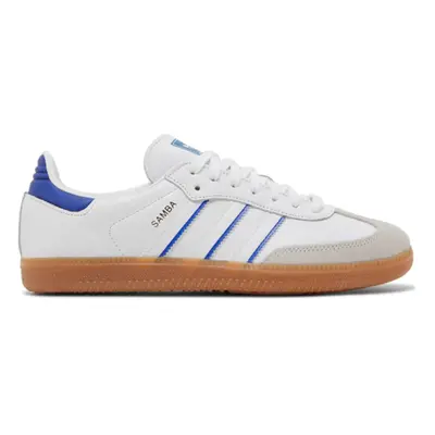 (UK9/EU43/27.5CM) Adidas Samba White Lucid Blue G2339 Men's Women Shoes