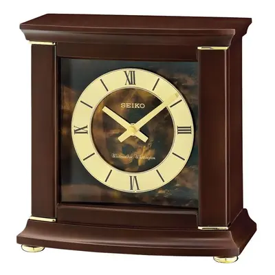 Seiko QXJ030B Westminster/Whittington Dual Chime Mantel Clock With Alarm