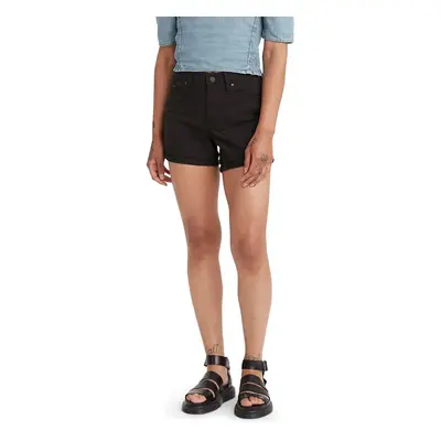 Levis Womens Mid Length Shorts Black And Black