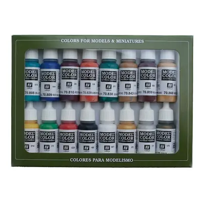 Vallejo Medieval Colors Acrylic Paint Set 17ml 0.57 Fl Oz (Pack of 16) Blue Green