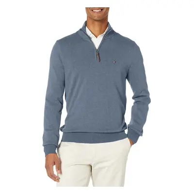 Tommy Hilfiger mens 1/4 Zip Mockneck-sweatshirt Sweater B8801 Navy He