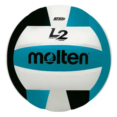 Molten Premium Competition L2 Volleyball NFHS Approved Black/Aqua/White Official Official Size a