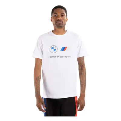 PUMA Men's Standard BMW MMS Essentials Logo Tee White Large