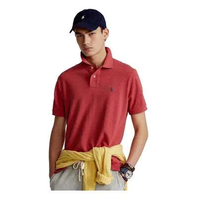 Ralph Lauren Men's Classic Fit Mesh Pony Logo Polo Shirt (M RedHtr)