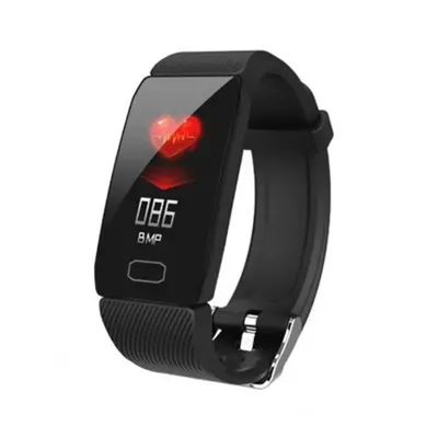 (Standard, 2) Smart Band Blood Pressure Heart Rate Monitor Fitness Tracker Watch Bracelet Black