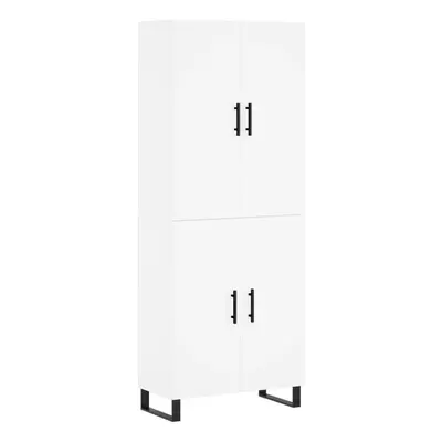 (white, doors) vidaXL Highboard Sideboard Storage Cabinet Side Cabinet White Engineered Wood