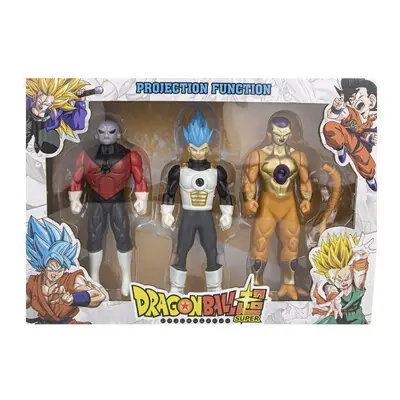 (Set Of B 3pcs) Dragon Ball Z light projection Goku Vegeta movable doll model children's gifts c