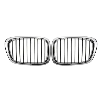 Chrome Black Front Grille Grill For BMW Series