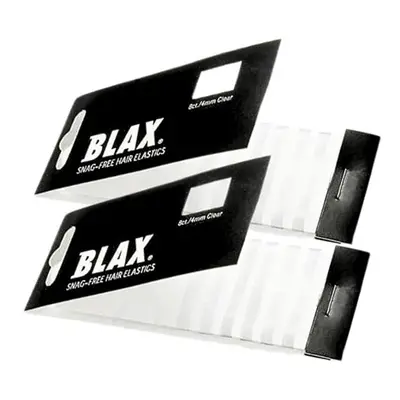 Blax CLEAR Snag-Free Hair Elastics 4mm, Count (2-Pack)