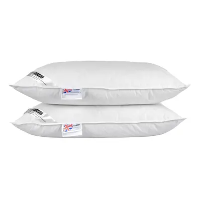 Homescapes White Duck Feather and Down Pillow Pair