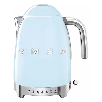 Smeg 50's Retro KLF04PBUK Kettle with Temperature Selector - Pastel Blue