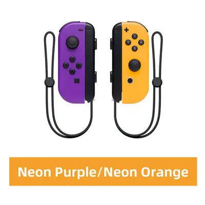 (Purple Orange) Joy Pad Joy Cons Joycons Wireless Controller L/R Controllers with Grip