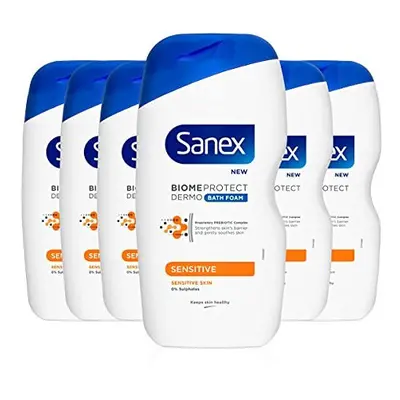 Sanex BiomeProtect Sensitive Bath Foam x 450ml (6 pack)