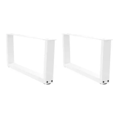 (white, x (30-31.3) cm) vidaXL Dining Table Legs V-Shape Desk Legs Kitchen Furniture Leg pcs Ste