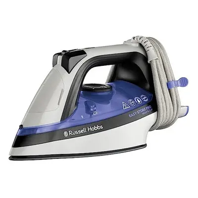 Russell Hobbs Wrap & Clip Steam Iron - Easy Store Ceramic Iron with Vertical Steam and 180g Stea