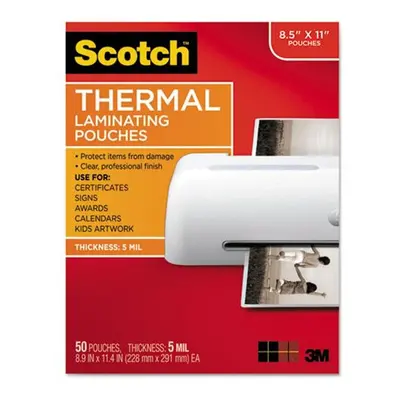 3M & Commercial Tape Div Letter Size Thermal Laminating Pouches, mil.