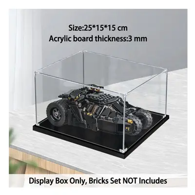 (B) For LEGO Clear Acrylic Display Case for LEGO Batmobile Tumbler: Scarecrow Showdown Dustproof