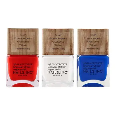 The Best Of British 73% Plant Power Vegan Nail Polish Trio, Multi