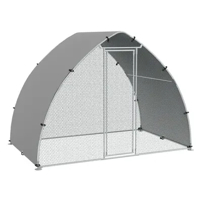 PawHut Walk-In Chicken Run with Cover, for Chickens, x 1.9 x 2.2m