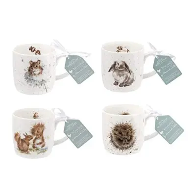 Wrendale Designs Small Country Animals Mug Set of Mugs