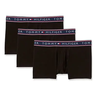 Tommy Hilfiger mens Cotton Stretch Miltipack Trunks Black Medium US