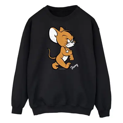 (XXL, Black) Tom and Jerry Mens Angry Mouse Cotton Sweatshirt