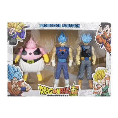 (Set Of A 3pcs) Dragon Ball Z light projection Goku Vegeta movable doll model children's gifts c