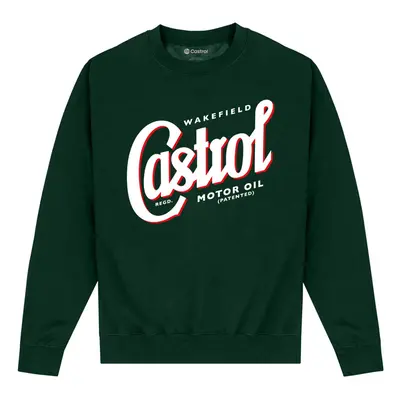 (XL, Dark Green) Castrol Unisex Adult Registered Logo Sweatshirt