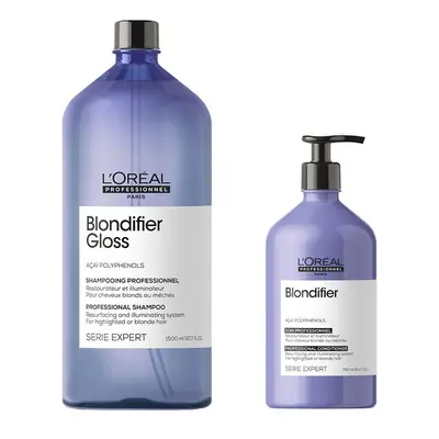 L'Oreal Serie Expert Blondifier - Gloss Shampoo 1500ml - Conditioner 750ml