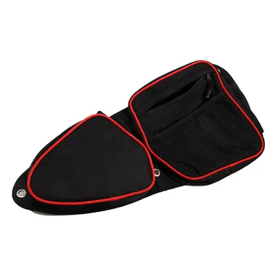 (Red) Motorcycle Side Door Storage Bags Knee Pad