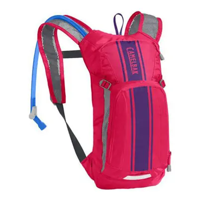 (1.5 / OZ, Hot Pink / Purple Stripe) CamelBak Kids Mini Mule Hydration Pack