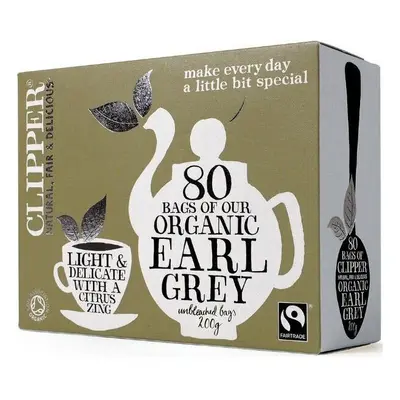 Clipper ORG & FT Earl Grey 200g (80's) x6