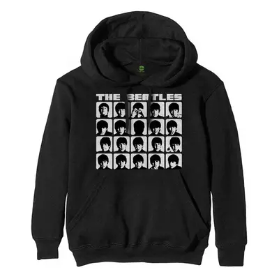 The Beatles Unisex Pullover Hoodie: Hard Days Night Faces Mono (Large) - Beatles - The - Clothin