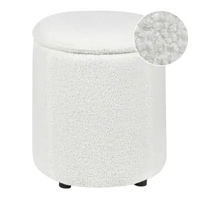 Pouffe MARYLAND Off-White Boucle cm cm