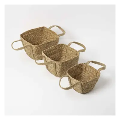 Set of Natural Woven Storage Baskets