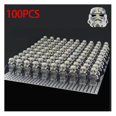 (WM551) 100pcs Star Wars Storm Troops 501st Clone Trooper Minifigures Kids and Adult Toys Fit Le