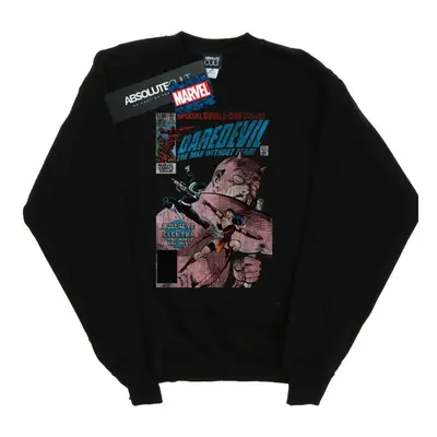 (S, Black) Marvel Mens Daredevil Distressed Bullseye Vs Elektra Cover Sweatshirt